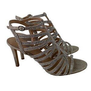 INC International Concepts Women Gladiator Pump Heels  Size 9.5 M Champagne